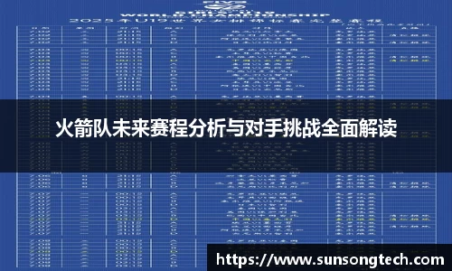 火箭队未来赛程分析与对手挑战全面解读